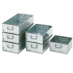 Stacking Galvanised Steel Tote Pans