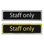 Staff Only Mini Sign
