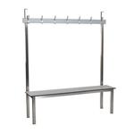 Aqua Stainless Steel Solo Changing Room Benches