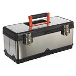 Sealey Stainless Steel Toolbox with Tote Tray