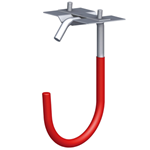 30kg Galvanised steel hook with rubberised coating