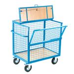 Steel Mesh Lockable Security Trolley