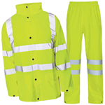 High-Visibility Rain Jacket and Trousers