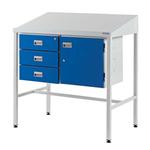 Team Leader Workstations With Triple Drawer & Cupboard