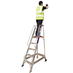 Tilt and Move Aluminium Warehouse Steps 