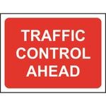 Traffic Control Ahead Roll-up Sign