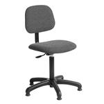 Charcoal fabric upholstered operator chair