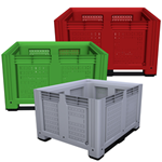 Vented plastic box pallets