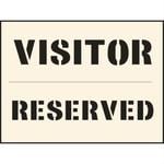 Visitor Reserved Industrial Stencil
