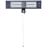 Wall-mounted outdoor heater