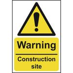 Warning Construction Site Sign