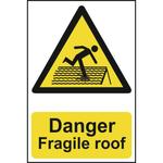 Warning Fragile Roof Sign