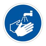 Wash Hands Symbol Adhesive Floor Marker