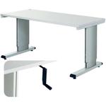 Height adjustable cantilever bench with Retractable Handle