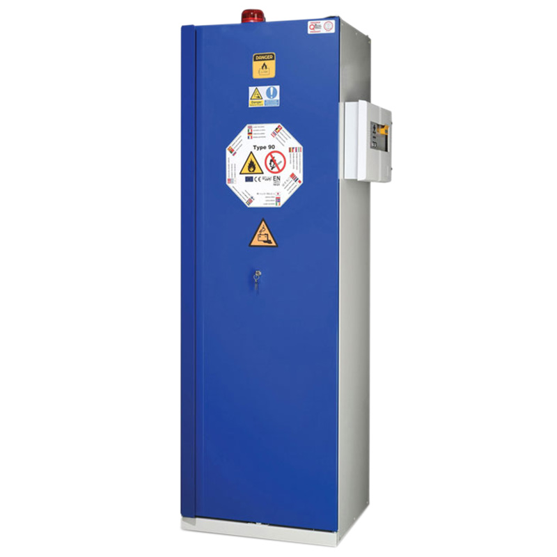 1-Door Battery Cabinet with Control Panel & 4 x 6 Charging Points - 1950 x 595 x 600mm