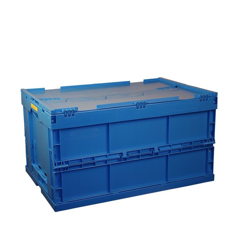 41 Litre Folding Euro Container - 220h x 600w x 400d (mm) solid sides with lid