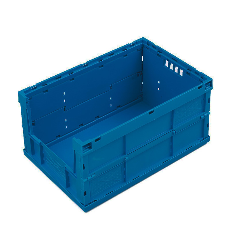 57 Litre Folding Euro Container - 300h x 600w x 400d (mm) - Solid sides and open front end