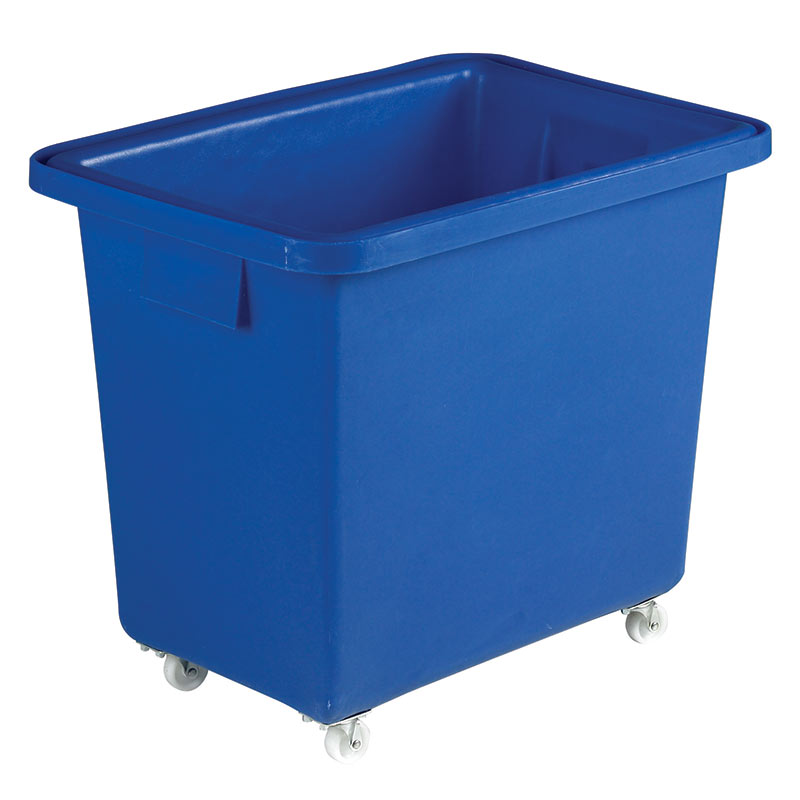 115L Royal Blue Mobile Bottle Skip - 620 x 500 x 700mm