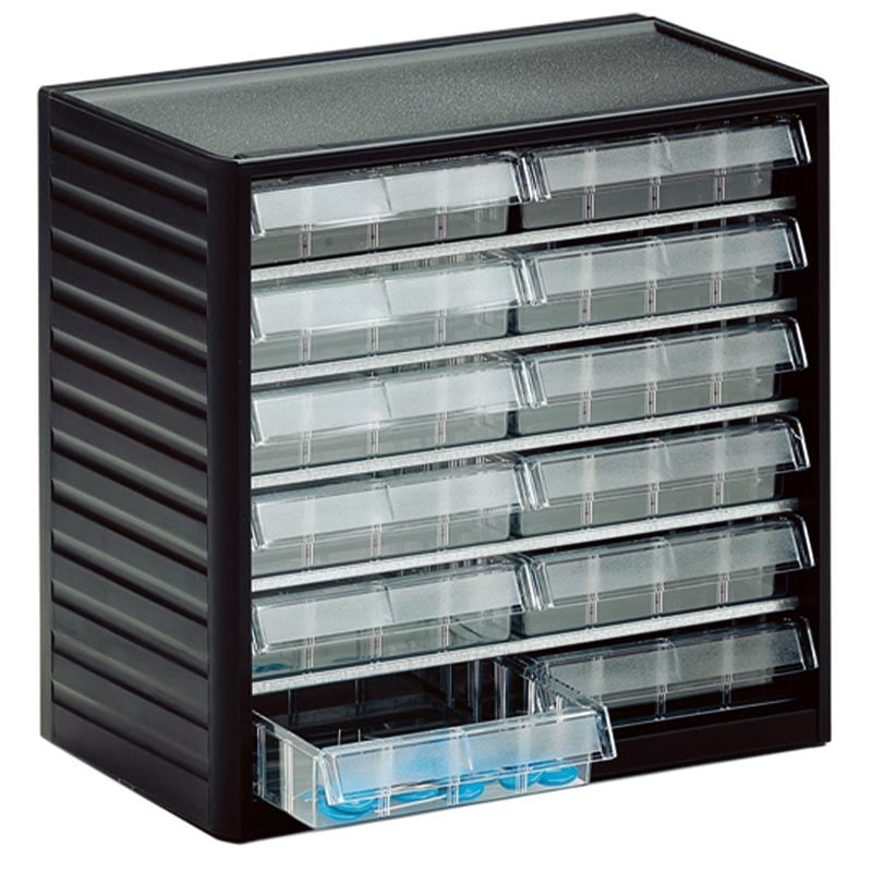 Visible Small Parts Storage Cabinet - 290 Series - 12 Drawers - 37h x 138w x 175d