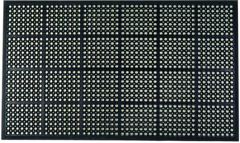 Heavy Duty Interlocking Anti-Fatigue Floor Mats - 900mm x 1.5m Edged All Round