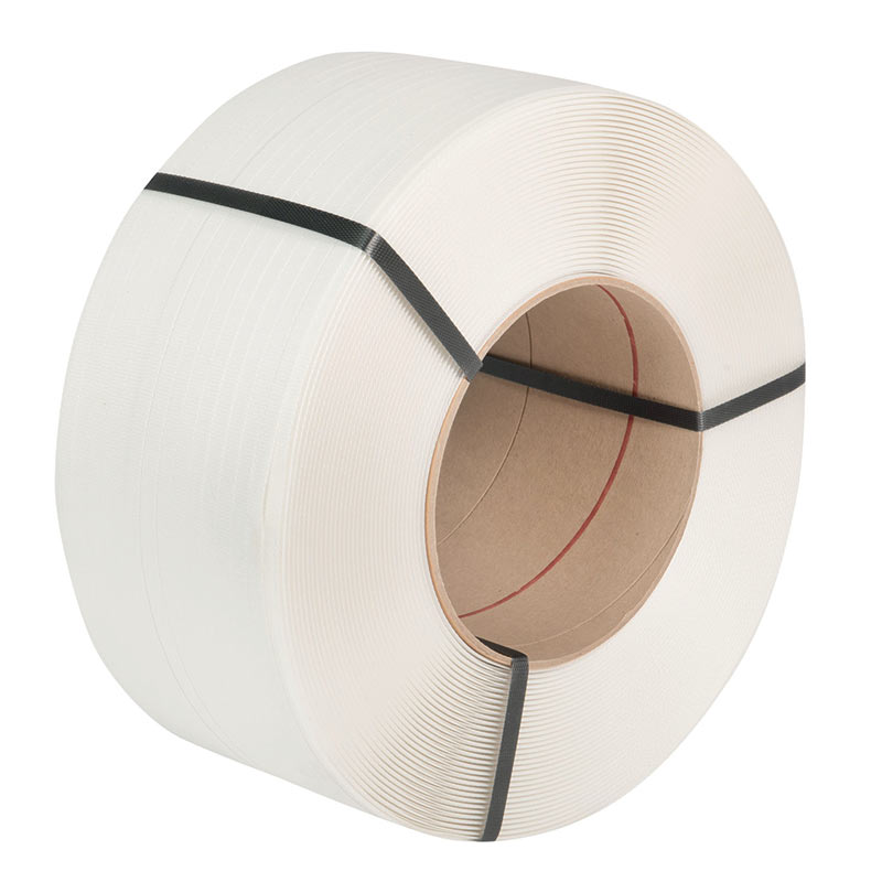 12mm x 2000m White Polypropylene Strapping Band  - 145kg Breaking Strain