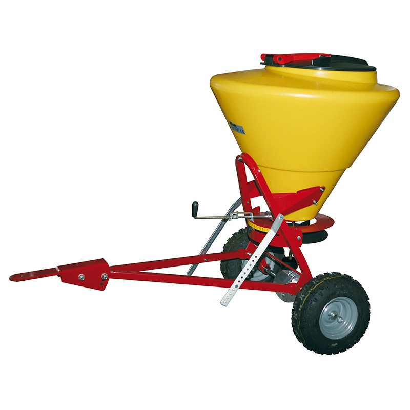 Towable 130L Salt Spreader with Pin Hitch - 5m spread