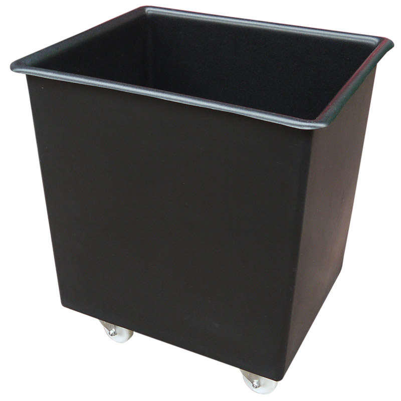 135L Black Recycled Plastic Tapered Truck - 690h x 530w x 620L