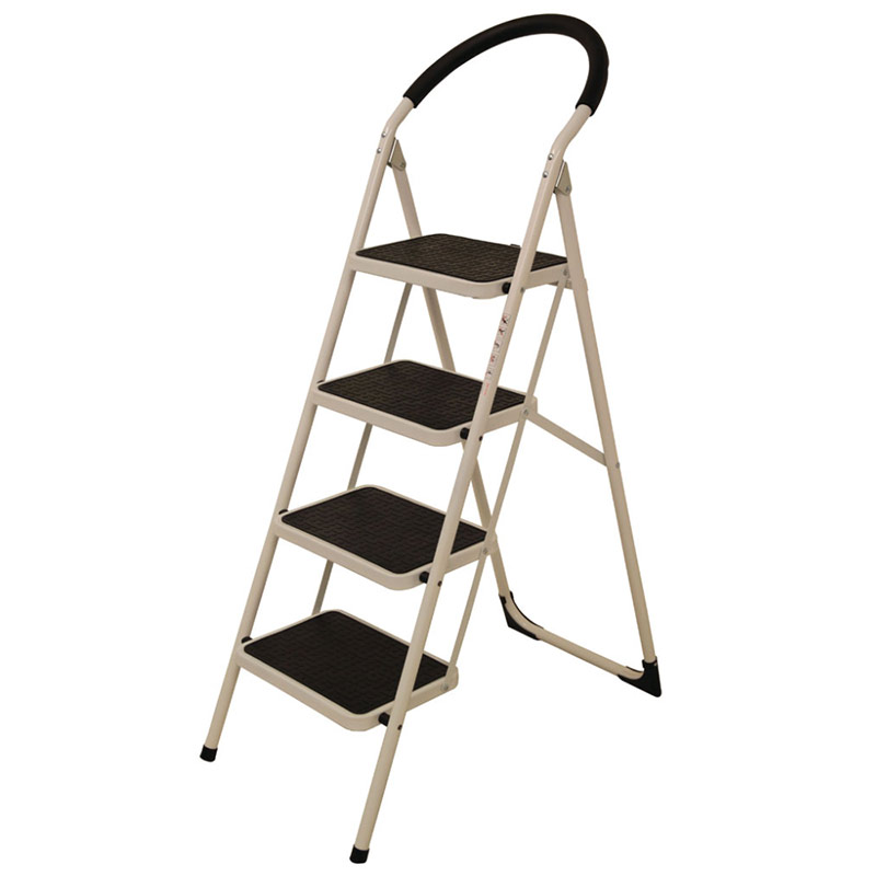 4-Tread Step Ladder - Grey Frame - 150kg Capacity