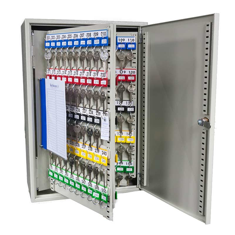 Heavy-Duty Steel Key Security Cabinet - 250 key capacity