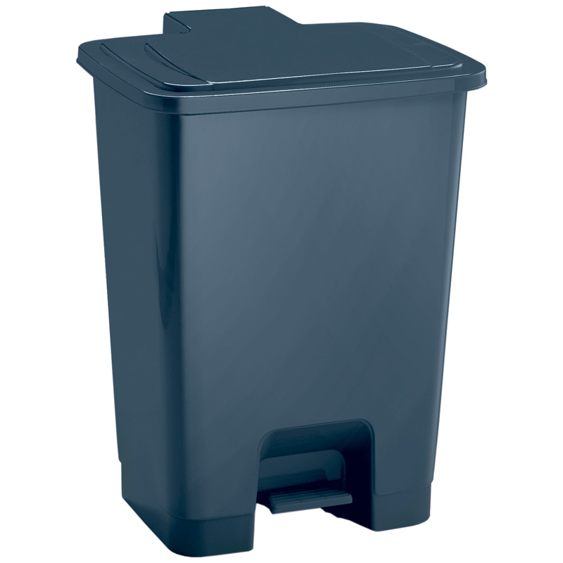 Coloured Pedal Recycling Bin - 15L - Grey