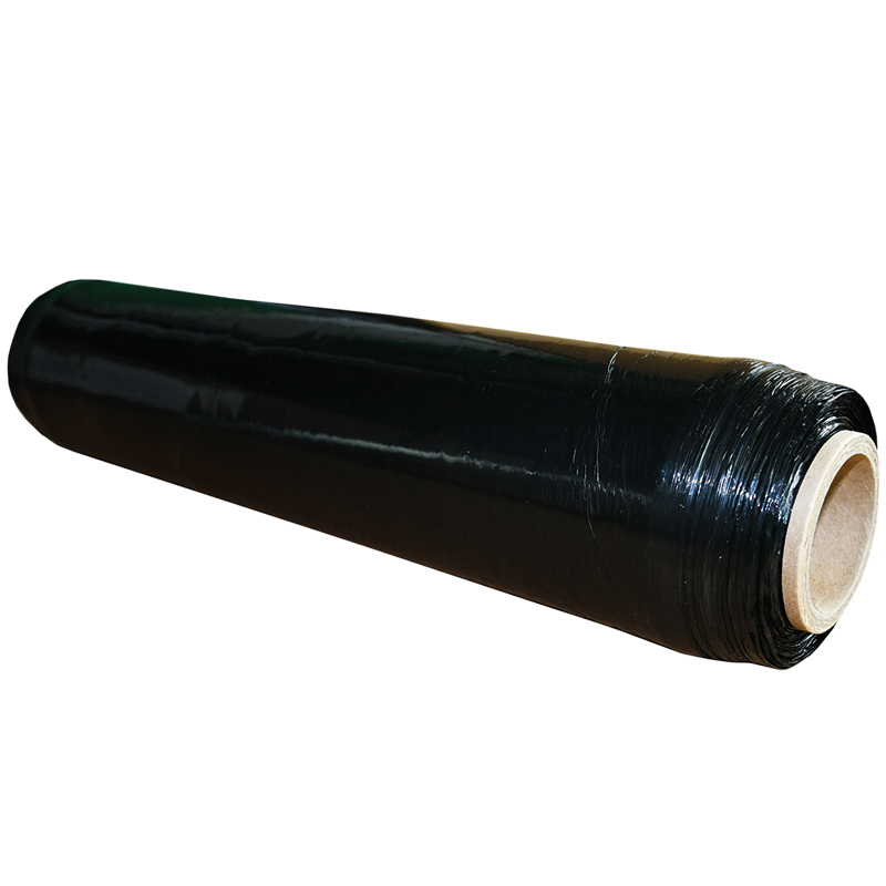Black Blown Stretch Wrap Film - 500mm x 300m - pack of 6 rolls