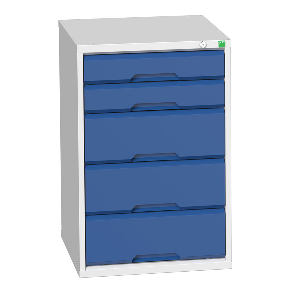 Bott Verso Steel Storage Cabinet - 5 drawers - 800 x 525 x 550mm