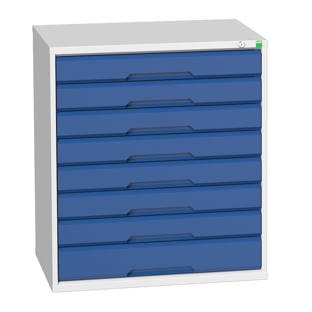 Bott Verso Steel Storage Cabinet - 8 drawers - 900 x 800 x 550mm