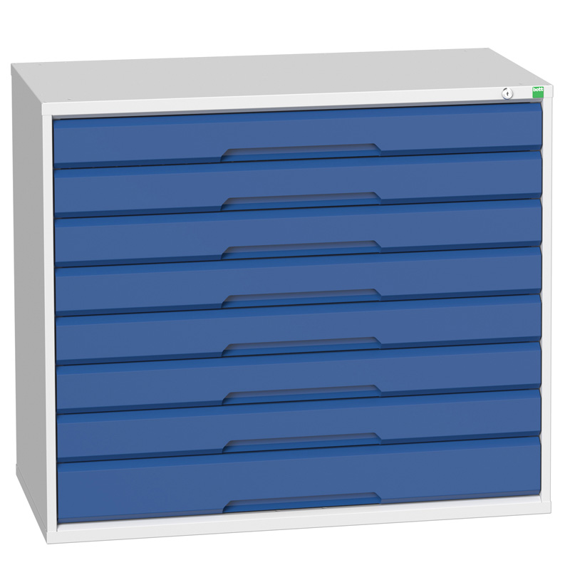 Bott Verso Steel Storage Cabinet - 8 drawers - 900 x 1050 x 550mm