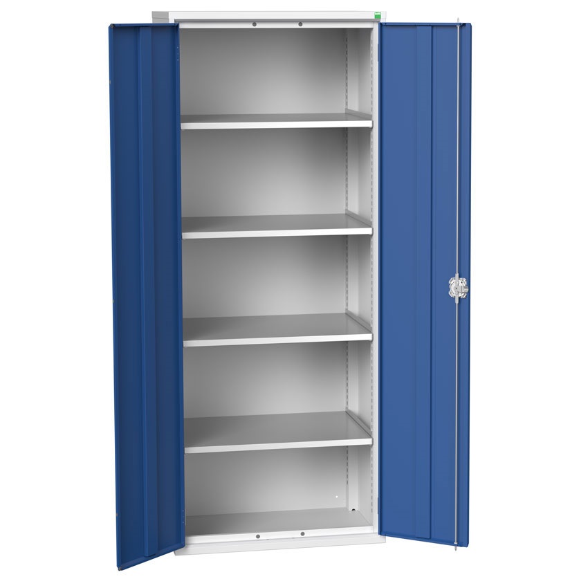 Bott Verso Freestanding Steel Cupboard with 4 Shelves - 2000 x 800 x 550mm