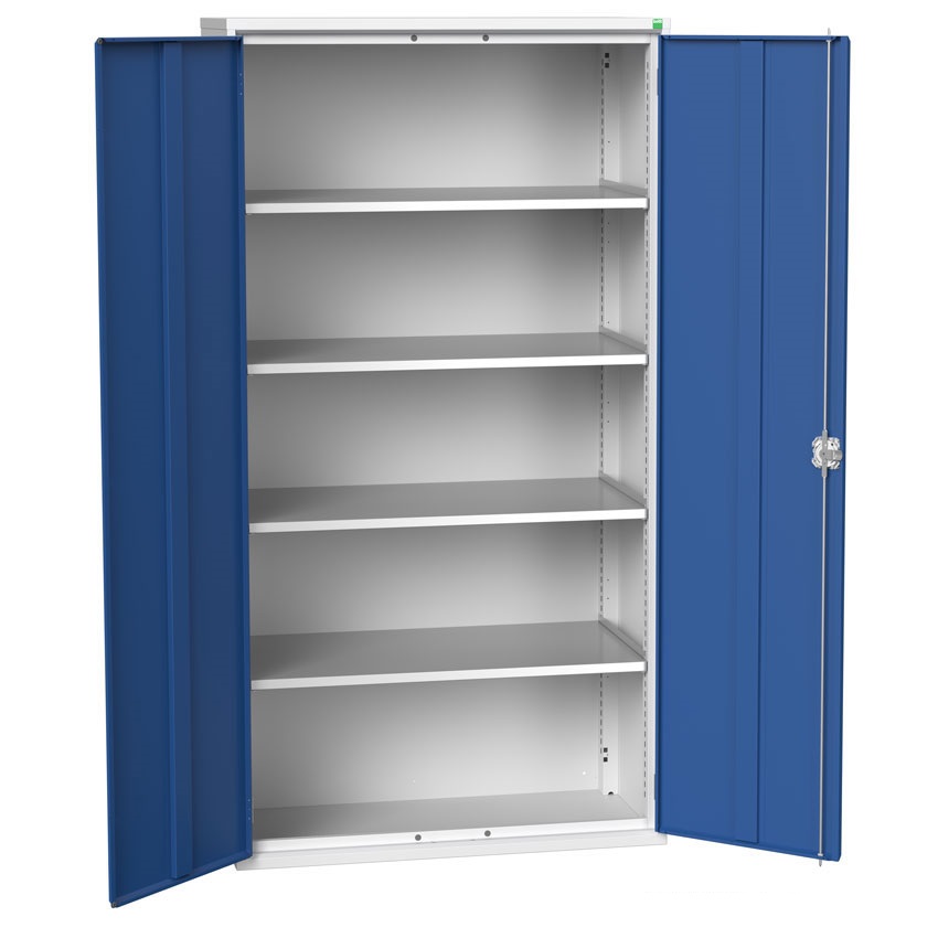 Bott Verso Freestanding Industrial Steel Cupboard with 4 Shelves - 2000 x 1050 x 550mm