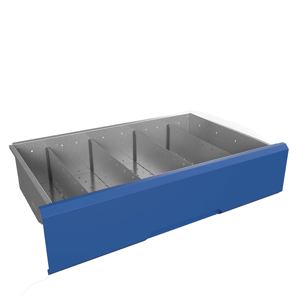 Bott Metal Drawer Dividers - 5 compartments  - 800mm wide 175mm high