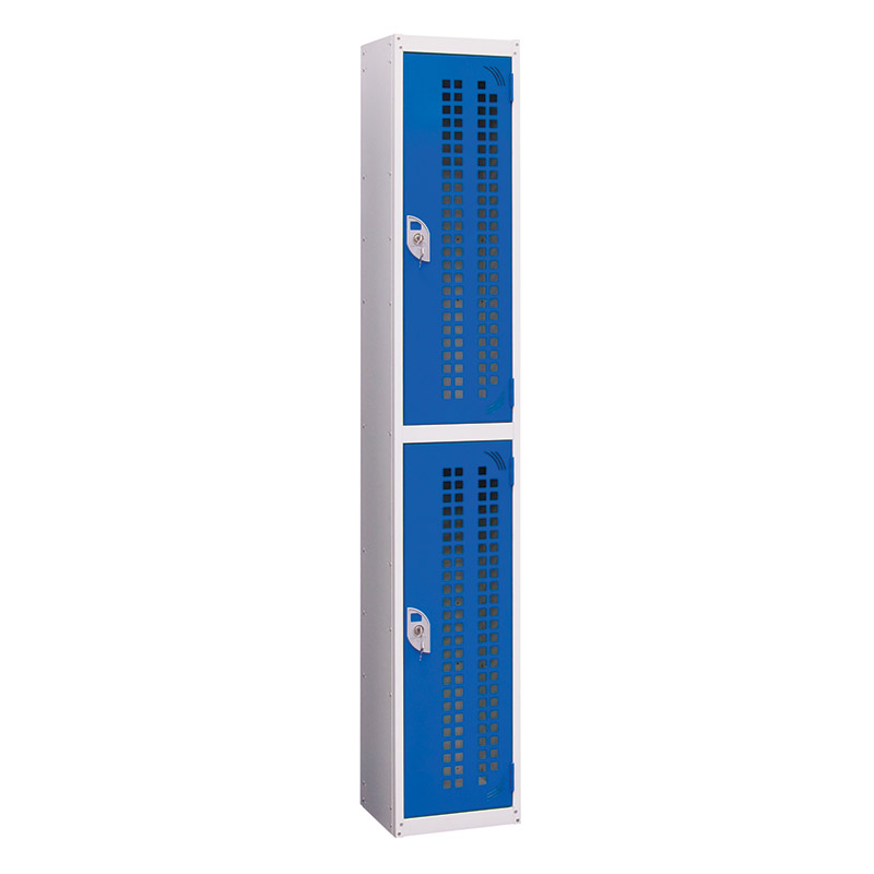 2-Door Perforated Door Locker - 1800 x 300 x 300mm