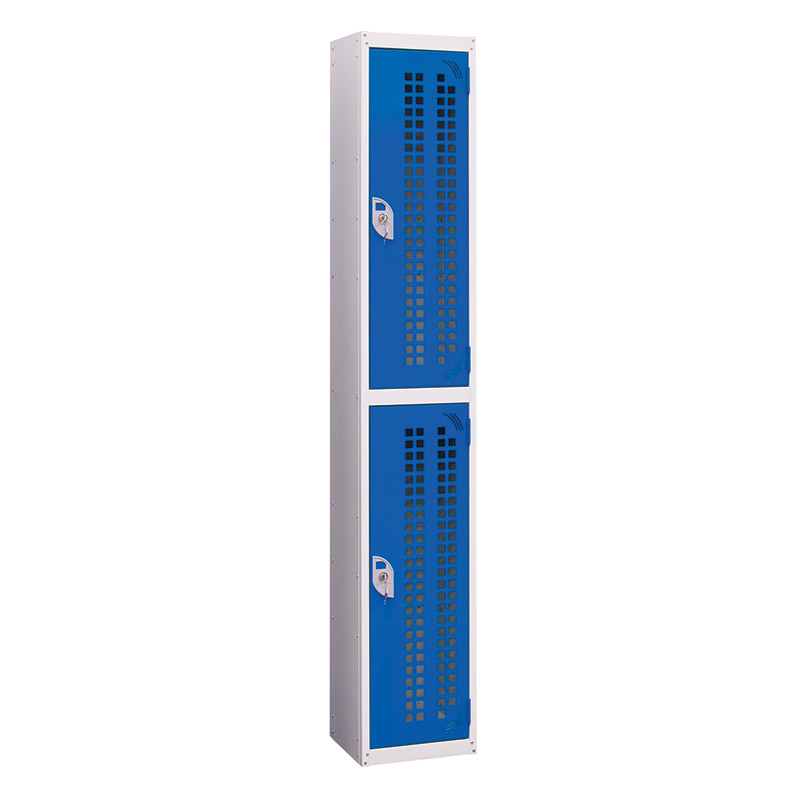2-Door Perforated Door Locker - 1800 x 450 x 450mm