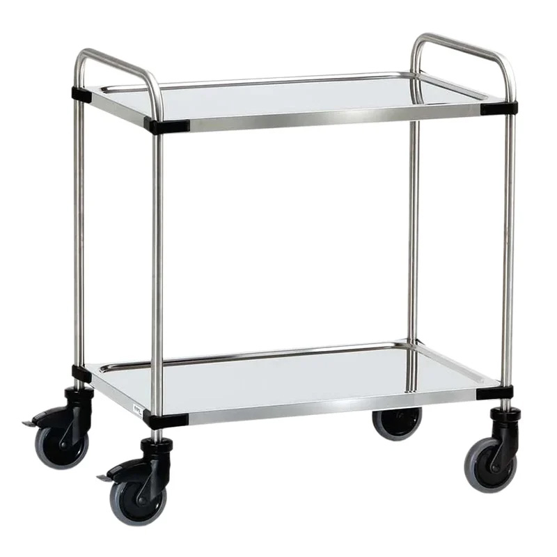 2 Shelf Modular Stainless Steel Trolley - Shelf Size 630 x 400mm
