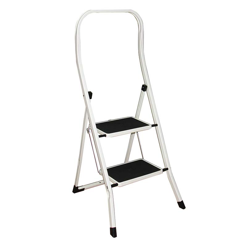 Folding step stool - 2 tread - EN 14183 compliant, GS & TUV certified - 150kg load capacity