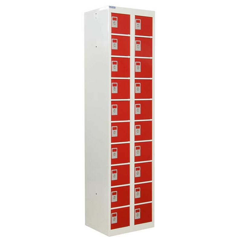 20 Door Personal Effects Storage Locker - 1800h x 460w x 380d