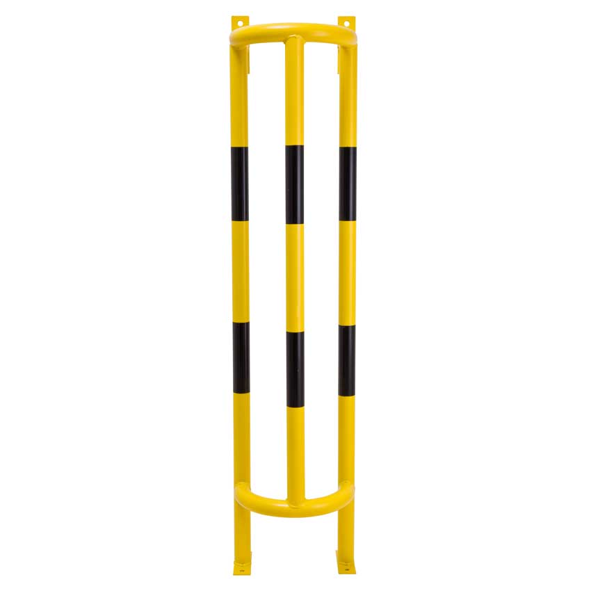TRAFFIC-LINE Pipe Protector Wall & Floor Fixed - 1500 x 350 x 300mm (H x W x D) - Yellow/Black