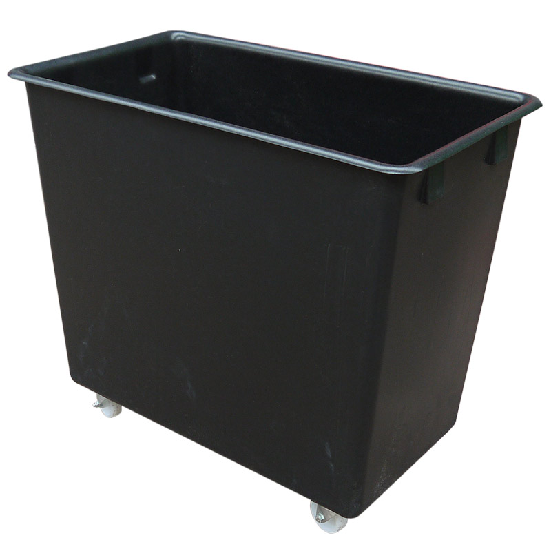 200L Black Recycled Plastic Tapered Truck - 750h x 480w x 825L