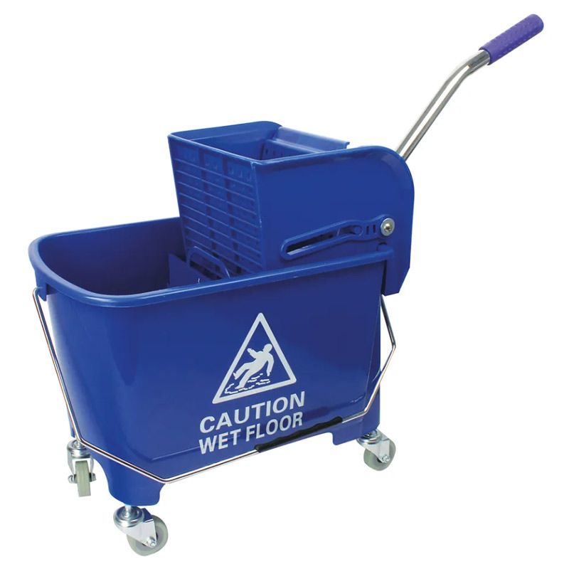 Mobile Mop Bucket with Wringer - Blue