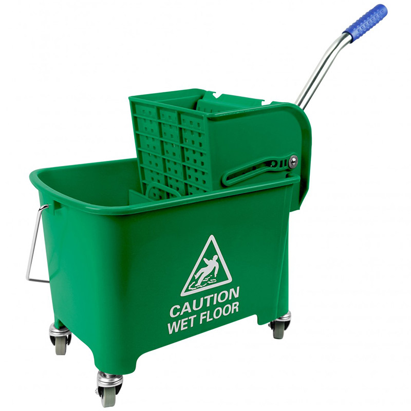 Mobile Mop Bucket with Wringer - Green