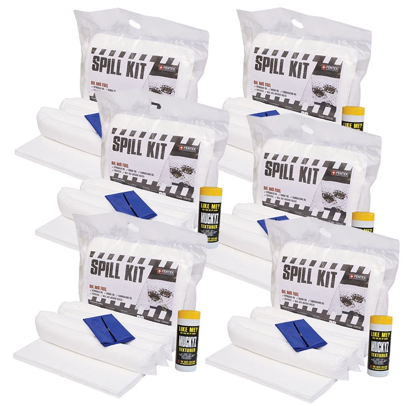 20L Oil and Fuel Spill Kits - pack of 6