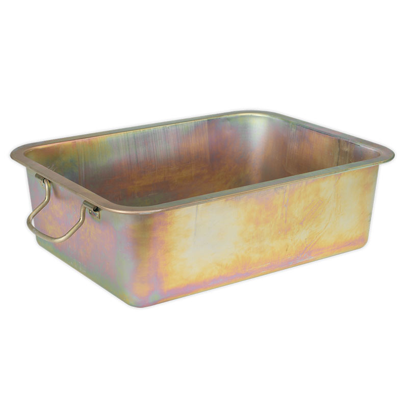 20L Metal Drain Pan, 153H x 489W x 371D (mm)