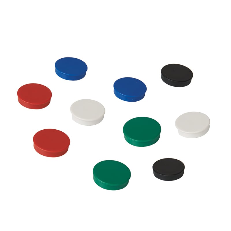Assorted coloured magnets - 20mm 