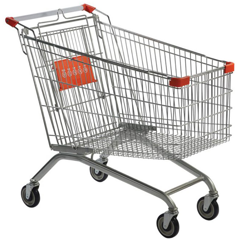 210 Litre Shopping Trolley - Zinc Plate Finish